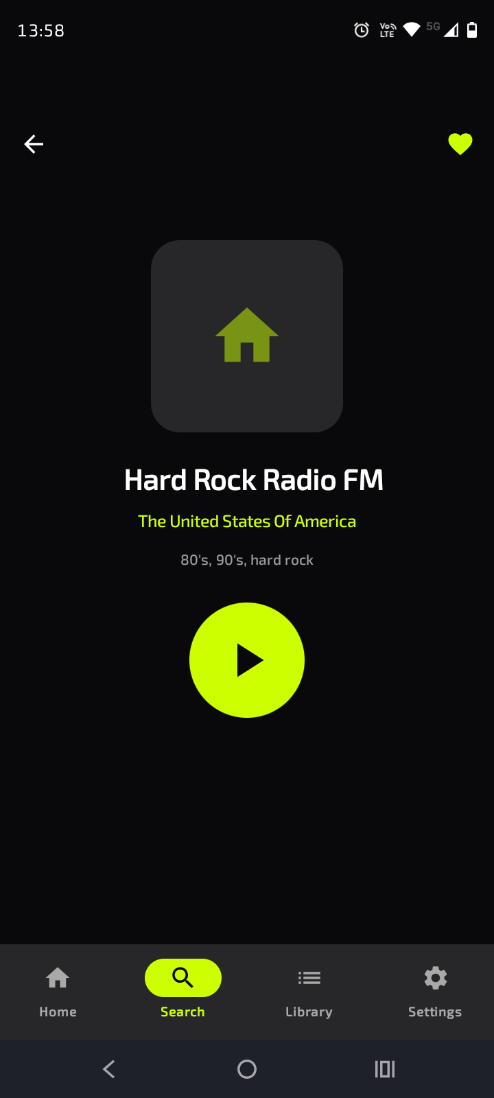Radio Player Interface